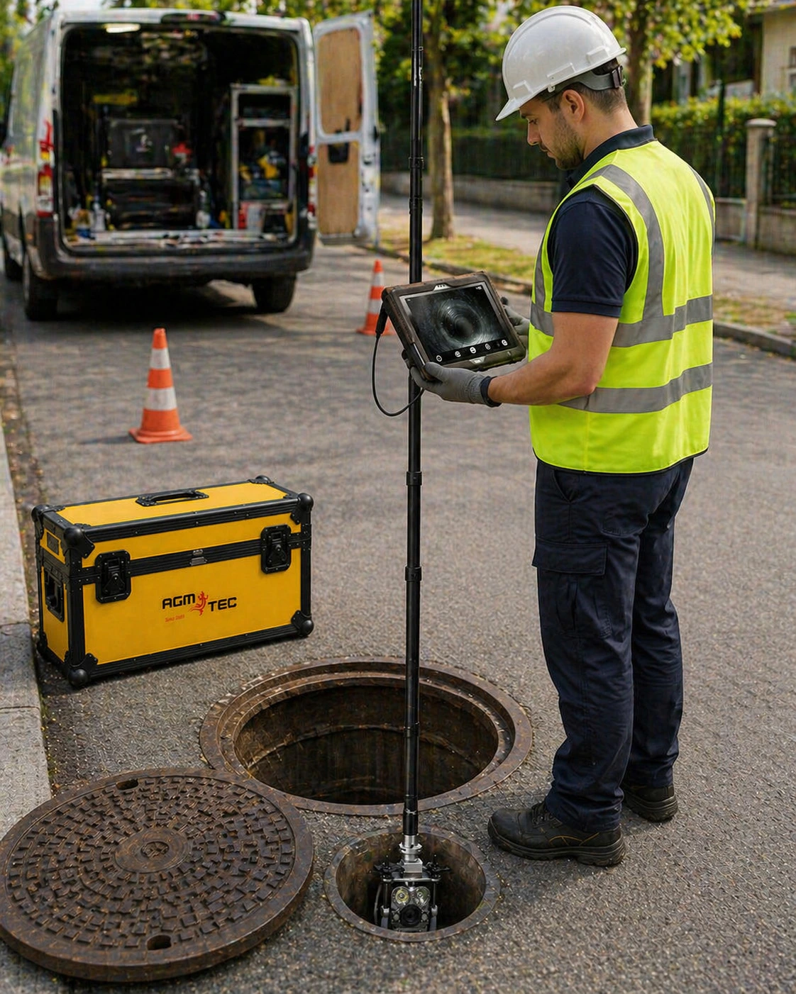 Inspection de réseau avec caméra BTP Périzoom