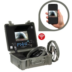 Localiser une canalisation enterrée avec une caméra à sonde 512 Hz